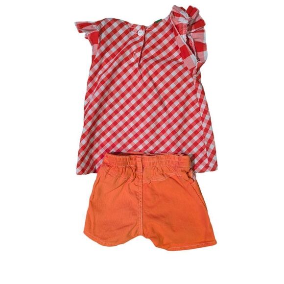 Sesame Street Y2K Elmo red white checkered outfit size 12 months - Picture 3 of 5